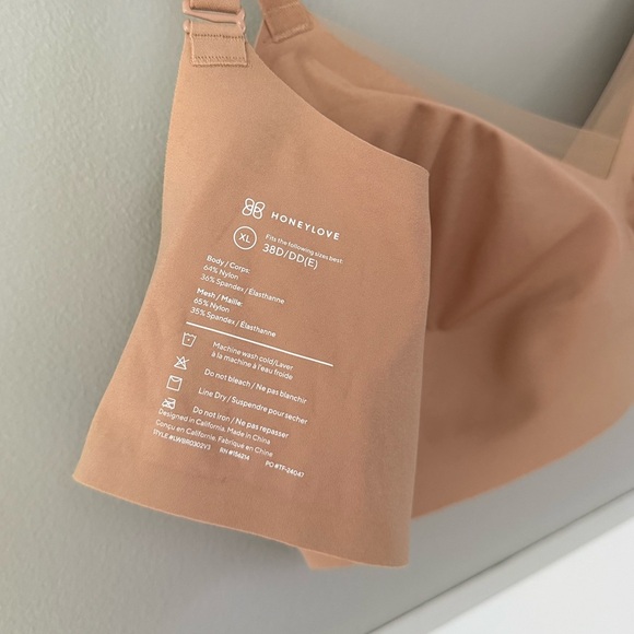 Honeylove CrossOver Bra in Sand - 38D/DD(E) - Picture 9 of 10